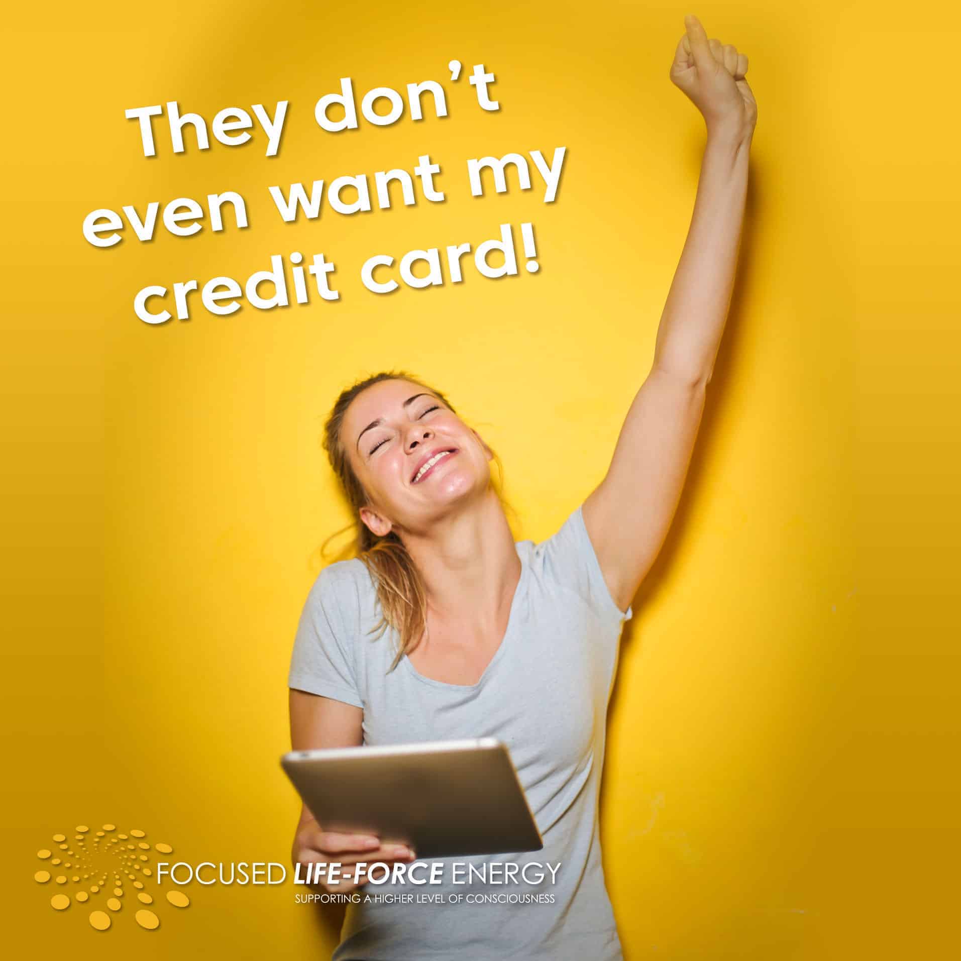 woman yellow no credit card SQUARE